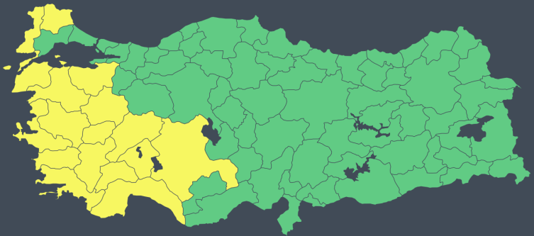 Meteoroloji'den 17 il için "sarı" uyarı: Yağış ve fırtınaya dikkat